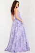 Jovani 26223 Floral Sequin Sheer Corset Dress