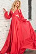 Jovani 26247 Bishop Sleeves Cutout Dress