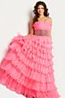 Jovani 26314 Layered Skirt Pleated Dress