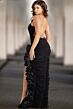 Jovani 34392 Ruffle Slit Ruched Dress