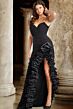 Jovani 34392 Ruffle Slit Ruched Dress