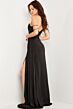 Jovani 36538 High Slit Beaded Corset Dress