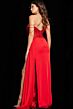 Jovani 36538 High Slit Beaded Corset Dress