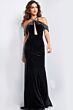 Jovani 36587 Embellished Side Open Back Dress