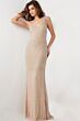 Jovani 36609 Scoop Neckline Bare Back Dress