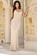 Jovani 36609 Scoop Neckline Bare Back Dress
