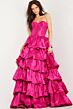 Jovani 36619 Layered Skirt Strapless Dress
