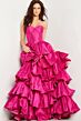 Jovani 36619 Layered Skirt Strapless Dress