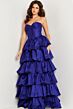 Jovani 36619 Layered Skirt Strapless Dress