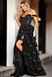 Jovani 36687 Layered Skirt Embroidered Dress