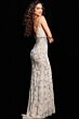 Jovani 36709 Plunging Neckline Embellished Dress