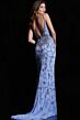 Jovani 36709 Plunging Neckline Embellished Dress