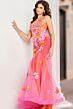 Jovani 36843 Godet Skirt Embroidered Dress
