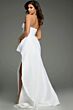 Jovani 36854 Side Tail Strapless Dress