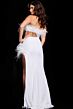 Jovani 36858 One Shoulder Feather Dress