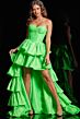 Jovani 36983 Ruffle Skirt High Low Dress