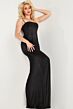 Jovani 37092 Heat-Set Stones Spaghetti Straps Dress