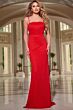 Jovani 37092 Heat-Set Stones Spaghetti Straps Dress