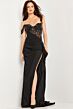 Jovani 37094 Beaded Corset One Strap Dress