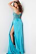 Jovani 37094 Beaded Corset One Strap Dress