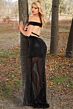 Jovani 37100 Sheer Skirt Exposed Back Dress