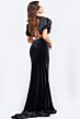 Jovani 37160 Beaded Cutout Puff Sleeve Dress