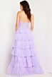 Jovani 37190 Layered Skirt Embroidered Bodice Dress