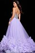 Jovani 37199 Ruffle Hem Beaded Corset Dress