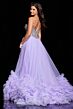 Jovani 37199 Ruffle Hem Beaded Corset Dress