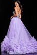 Jovani 37199 Ruffle Hem Beaded Corset Dress