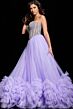 Jovani 37199 Ruffle Hem Beaded Corset Dress