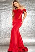 Jovani 37225 Drop Waist Bow Neckline Dress
