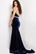 Jovani 37246 Cap Sleeves High Slit Dress
