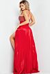 Jovani 37253 Beaded Bust Pleated Skirt Dress