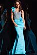 Jovani 37268 Beaded Corset One Strap Dress