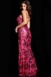 Jovani 37271 Strapless V-Neck Sequin Dress