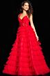 Jovani 37274 Ruffle Skirt One Strap Dress