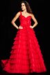 Jovani 37274 Ruffle Skirt One Strap Dress