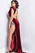 Jovani 37341 High Slit Cutout Back Dress