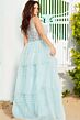 Jovani 37438 Ruffle Skirt Illusion Top Dress