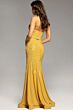 Jovani 37624 High Slit Embroidered Dress