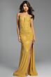 Jovani 37624 High Slit Embroidered Dress