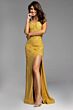 Jovani 37624 High Slit Embroidered Dress