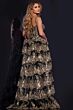 Jovani 37630 Layered Skirt Floral Sequin Dress