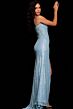 Jovani 37649 Sequin Skirt Embroidered Corset Dress