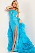 Jovani 37689 Ruffle Overskirt Sequin Dress