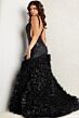 Jovani 38137 Ruffle Skirt Sequin Bodice Dress