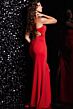 Jovani 38142 Plunging Neck Cutout Back Dress