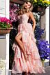Jovani 38144 Layered Skirt Corset Bodice Dress