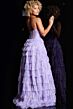 Jovani 38165 Ruffle Skirt Sheer Corset Dress